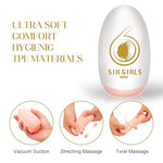 Male Masturbator Egg, Portable Pocket Pussy Stroker with 3D Realistic Textured Vagina Ultra Soft Stretchy Male Masturbators Cup,Blowjob Adult Male Sex Toys for Men (Sweet Young Girl)