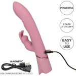 Orgasmatron Digital G-Bunny Rechargeable Silicone Waterproof G Spot Rabbit Vibrator Pink - Se-4389-15-3