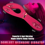 G Spot Vibrator Female Sex Toys - Handheld Clitoral Stimulator Licking Thrusting Dildo Sex Toys For Women, Double-End Triple Motor Strong Adult Toys For Women Pleasure.