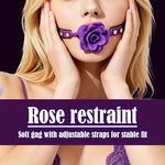Ballgag Harness Gag Silicone Ball Gag Soft Open Mouth Gags Rose BDSM Gag
