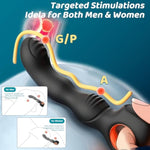 Beginner Prostate Massger Vibrator With Hollow Ring, Anal Vibrator With 10 Vibration, Vibrating Butt Plug Dildo & G Spot Vibrator For Targeted Stimulations, Anal Sex Toys For Men, Women, Gays