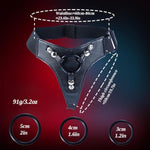 Strap On Beginner Slim Dildo Fantasy Small Sex Toy For Lesbian Women, Wearable Strapon Harness With 7 Inch Realistic Silicone Soft Anal Dildo Suction Cup, Adjustable Strap On 6 Inch Dick Adult Sex Toy