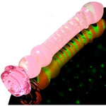 Anal Glass Dildo Anal Toys - Anal Butt Plug Anal Beads Adult Sex Toys, Borosilicate Glass Dildo Glow In The Dark, G Spot Dildo Vibrator Vagina Clitoral Stimulator Sex Toys For Men Women Couples 8''