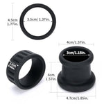 Twin Penis Ring Sleeve Cock Ball Ring Set Extender Enlarger Stretcher, Adjustable Silicone Cockring Dick And Ball Stretcher For Men Erection Anillos Para Pene