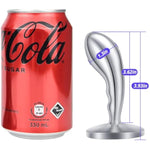 Stainless Steel Anal Plug Butt Plug Anus Stretcher With Oval Base Prostate Massager G-Spot Stimulation Adult Sex Toys For Men Women (M)