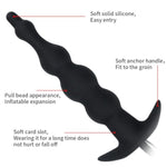 Inflatable Butt Plug Silicone Analplug With Quick Release Valve 12 Frequency Anal Vibrators Vaginal Dilators Training Analbeads Sex Toys Men Women Adult Games