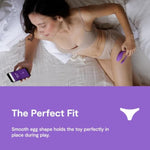 Jive Lite Wearable Panty Vibrator For Women | Discreet App Control G Spot Massager | Long Distance Adult Sex Toys With 10 Intensity Levels | Egg Vibrators Gifts For Female Couples | Purple