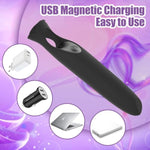 Mini Bullet Vibrator, Sex Toys For Women, Adult Toys Female Couple With 12 Vibration Modes, Gspot Vibrator Massager, Silicone Discreet Lipstick Finger Pocket Vibrator Waterproof Rechargeable (Black)