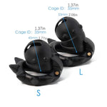 Chastity Cages With Spikes Male Cock Cages Are 3D Printed Resin Penis Cages Come In 2 Different Sizes Sex Toys Chastity Devices With Concealed Locks For Restraining Men'S Penis (1.77In,L)