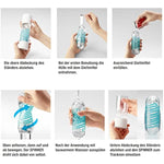 TENGA Spinner Cup Men Masturbator, Reusable Spiral Motion, SPN-00 Tetra