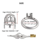 Men'S Chastity Device Stainless Steel Virginity Lock Short Male Chasity Device For Men Penis J1855 55Mm
