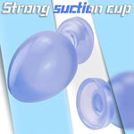 Manual Multi-Dimension Anal Plug With Suction Cup, Blue Waterproof Butt Plug Adult Sex Toy For Men Women - Xxl