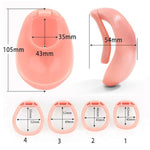 Simulated Vagina Chastity Cage Men Sm Sissy Fetish Sex Toy Hollow Cock Cage Set With 4 Cockrings And 2 Keys For Men And Gay Penis Bondage