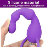 Soft Silicone Vibrating Anal Beads Butt Plug, Graduated Design Anal Vibrator Waterproof G Spot Anal Sex Toy For Men Women And Adult Couples (Purple)
