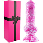 10 Inch Dog Knot Hard Dildo Monster With Suction Cup, Silicone Animal Fantasy Horse Knotted Anal Dildo Thick Large, Huge Dragon Colored Pink Xl Dildo Wolf Penis Anal Plug Unique Sex Toy For Men Women