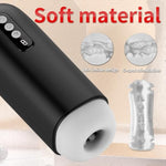 Automatic Sucking Male Masturbators Cup Adult Toy Sex Toys With 8 Vibration & Suction Penis Pump Pocket Pussy Male Stroker Vibrator With 3D Realistic Textured, Blowjob Toy Male Sex Toys For Men
