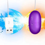 Bullet Vibrator,Bullet Egg Vibrator with Wired Waterproof Clitoral Stimulator Vaginal Prostate Massager Sex Toys Vibrating Eggs Multispeed G Spot Massage USB Sex Toys for Women(Purple)