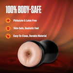 Blush Coverboy Cowboy 7.5" Self-Lubricating Masturbator - Realistic Pocket Butt Stroker For Men - Ribbed & Textured Anal Sleeve, Soft Flesh-Like Feel, Suction Control W/Squeezable Canister - (Beige)