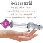 Glass Dildo Crystal Penis Glass Pleasure Wand Female Masturbator Sex Toy,Novelties Glass Dildo Crystal Penis Glass Wand G-Spot Stimulation Female Masturbator For Women And Couples(Style 1)