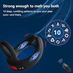 Vibrating Cock Ring Adult Sex Toys For Men, Silicone Penis Ring With Clitoris Vibrator Couple Sex Toy, 10 Vibrating Adult Male Sex Toy Remote Control Vibrator For Men And Women Couple Fun