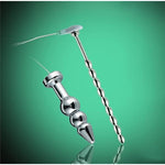 Men'S Multi-Bead Urethral Plug Sex Toy Electric Shock Anal Plug Massage Masturbation Device Electric Shock Set With 4 Stimulation Modes