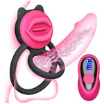 Vibrating Cock Ring Sex Toys For Men, Display Remote Control Vibrator Penis Ring & Female Clitoral Vibrator, 10 Vibrations 4 Speeds Couple Sex Toy Sex Novelties, Adult Sex Toys & Game