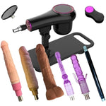 Sex Machine, Automatic Thrusting Sex Toy With Realistic Dildo And Suction Cup Adapter, 3Xlr Connector, Adjustable Remote Control Machine Adult Toy
