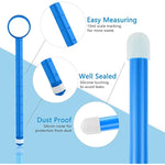 Lube Applicator Syringes, 2-Pack Precision Lubricant Injector With Smooth Rounded Cap For Men, Women & Couples - Reusable, Easy To Clean, 10Ml (White & Blue)