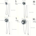 Metal Anal Beads Butt Plug Set Stainless Steel Anal Beads With Safety Chain Anal Training Kit For Beginners Advanced Users Prostate Massager Mens Anal Training(Xl)