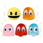 6Inches Pac Plush Toy, Ghost Stuffed Plushes,Set Of 5 Toys Can Be Used For Party Decoration, Soft And Comfortable Stuffed Animal, Suitable For Birthday Gifts, Children'S Day Giftsetc.