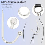 Anal Hook Bdsm Bondage Set With Adjustable Handcuffs & Collar Leather Restraints Kit With Towing Chain Anal Plug Sex Toy For Adults Erotic Slave Games Foreplay