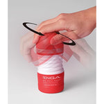 TENGA TOC-203S Gentle Rolling Head Pre-Lubricated Male Masturbator Vacuum Cup with Powerful Suction White