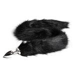 Premium Stainless Steel Fox Tail Butt Plug for Beginner Women and Men - Temperature Play Anal Toy
