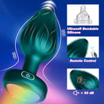 Anal Plug Adult Sex Toys - 10 Modes Vibrating Butt Plug Led Colorful Light Up Remote Control For Prostate Massage, Adult, Men, Women, Couples