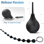 Anal Plug Adult Sex Toys,5Pcs Silicone Butt Plugs Anal Beads Enema Plug Sexy Training Set Butt Plug Kit For Women, Men And Couples