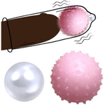 Vibrating Pennis Extender, Penis Enlarger Beads Pennis Sleeve 4 Pcs Silicone Sex Balls Reusable Soft Dick Extender Use With Condom Penis Extension Longer Lasting Adult Sex Toys For Men Couples