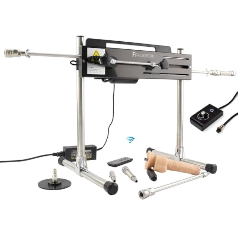 Premium Sex Machine, Wired/Wireless Version Double Rod Stroke 3Cm-15 Cm Adjustable Telescopic Length With Dildo Attachments For Women And Men (Wired/Wireless Version)