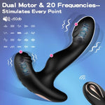 Prostate Massager Anal Vibrator Remote Control With 20 Vibrating Modes, Wearable G Spot Vibrators-Butterfly Vibrators For Anal Butt Plug, Adult Sex Toys For Men-Clitoral Vibrator For Women Couple