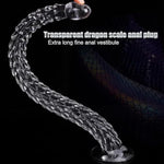 15.94In Super Long Anal Plug Anal Sex Toys, Transparent Butt Plug Anal Dildo With Dragon Scales, Silicone Anal Toys For Prostate Massager, Suction Dildo Anal Dilator Sex Games Male Sex Toy For Couples