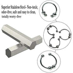 Stainless Steel Penis Ring—Enhance Men’S Long-Lasting Erection Ability—Improve Premature Ejaculation —Easy To Clean —Cock Ring For Couples Or Male Sex Toys, 3 Piece Set (Silver2)