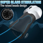 Men Penis Vibrator Male Sex Toys, 2 Vibrating Motor Male Masturbator With 10 Vibrating Modes, Sex Toy Strokers Penis Trainer With 360° Raised Grains Stimulation Sex Toys For Mens