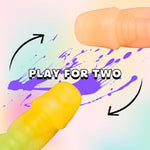 Double Ended Fantasy Dildo: Knotted Fist, Hand Ended, Anal, Long Headed, Textured Silicone, G-Spot, Dual, Two Headed, Penetration For Couples, Fisting, Couple, Lgbt Sex Toys (Knotted Double Dildo)