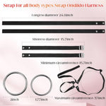 Strap On Dildo Harness, Adult Sex Toys For Women Men Strapon Pegging Dildos, Adjustable Soft Nylon Thorax Strap-On Harness With 2 Size Metal O-Rings, Oral Adult Toy For Lesbian Gay Couples Anal Play