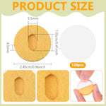 120 Pcs Yellow Felt Circle Stickers, 0.96 Inch Adhesive Craft & Reward Dots
