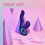 Klio Triple Action Thumping Rabbit Vibrator Sex Toy For Women - Super Soft, 100% Waterproof, G Spot Vibrator Adult Toy With 5 Internal & 3 External Thumping Speeds & 10 Vibration Modes (Dark Purple)