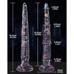 Super Long Anal Plug Dildo, Flexible Silicone Dildo, Sex Toy With Powerful Suction Cup For Men Women And Couple, Black