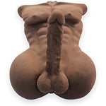 Solid Sex Dolls Realistic Human Torso Masturbation Dildo Love Dolls Women For Men (Brown Sex Doll, Silicone)