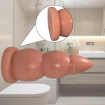 10.03" Super Huge Thick Anal Butt Plug Anal Beads Giant Anal Sex Trainer Anal Plugs Strong Suction Cup Big Butt Plugs Sex Toys For Advanced Anal Player Large Anal Training Toy (Skin Color)