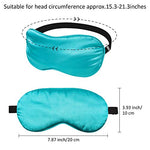 12 Pcs Sleep Mask Bulk Silk Satin Adjustable Strap, Multiple Colors