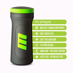 Blush M For Men 8.5" M2 Superior Masturbator, 3 Pleasure Chambers Stroker, Flip Open Squeeze Pressure Control Cup, Soft X5 Plus Sleeve, Realistic Blowjob & Vagina Sensation Adult Sex Toy Men - (Black)